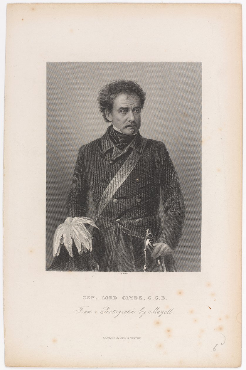 Gen. Lord Clyde, G.C.B., 1856 by John Jabez Edwin Paisley Mayall