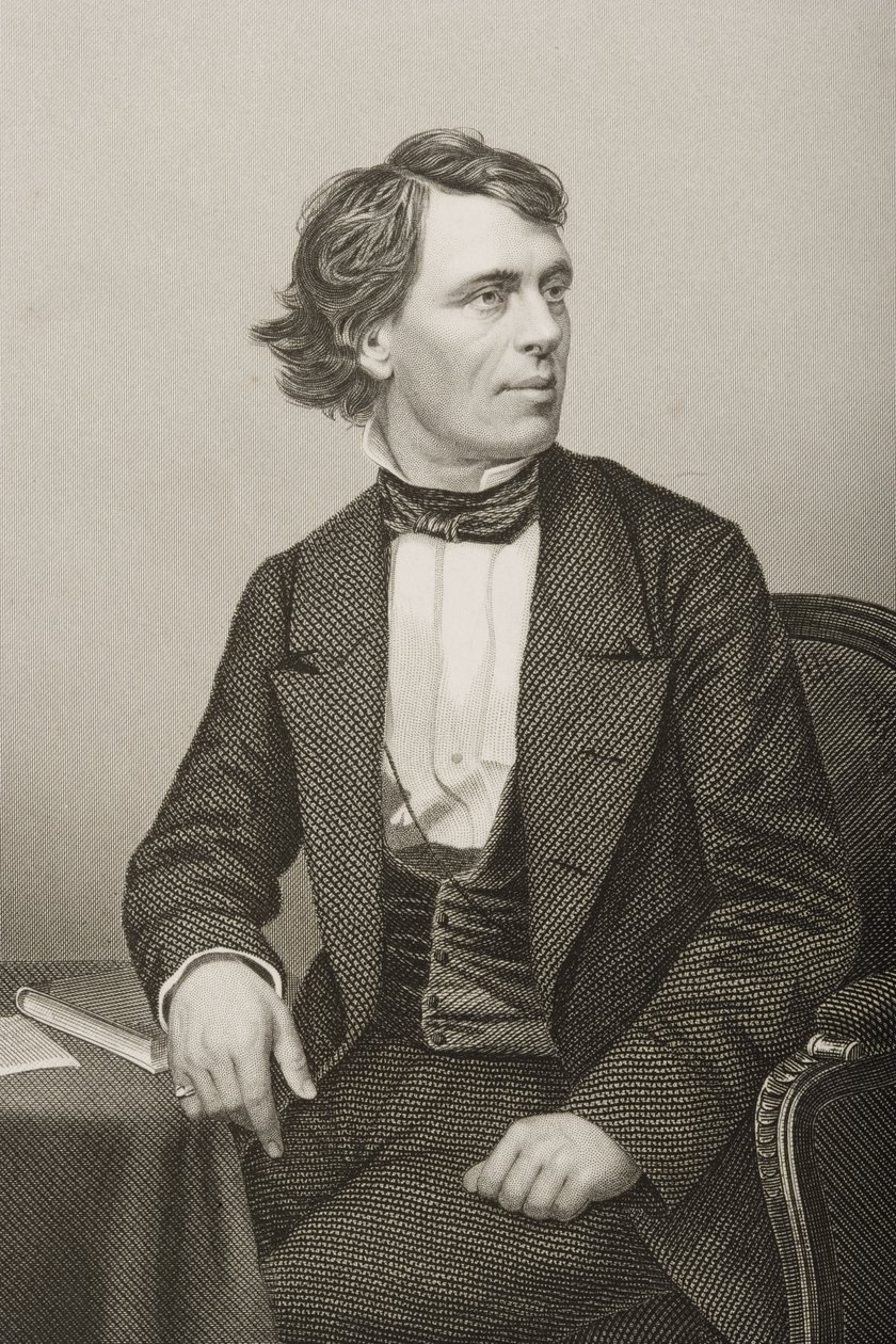 John Bartholomew Gough, engraved by D.J. Pound from a photograph, from 