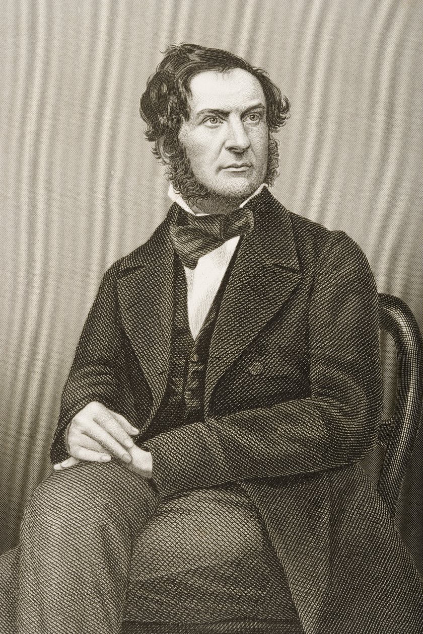 William Ewart Gladstone engraved by D.J. Pound from a photograph, from 