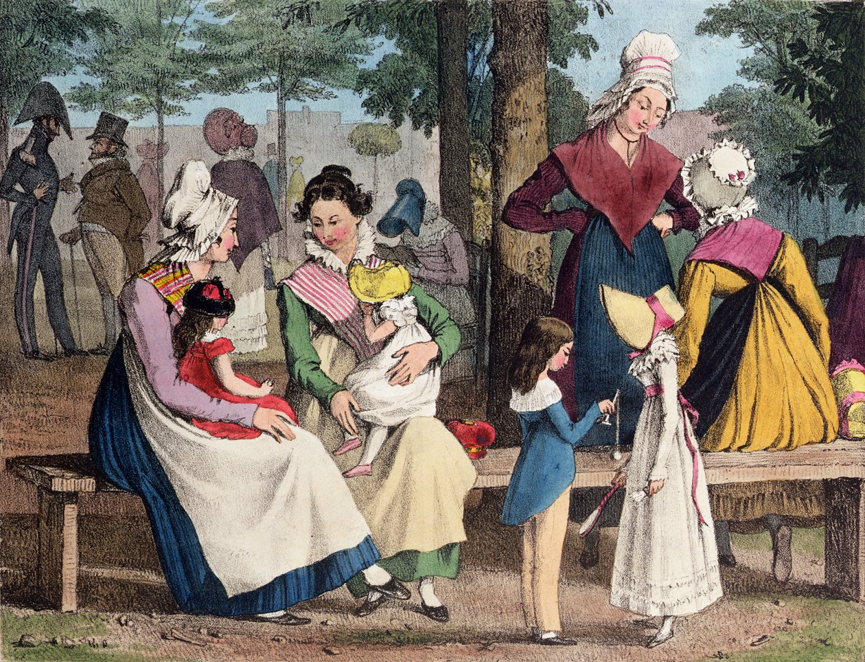 The Nannies, 1820 by John James Chalon