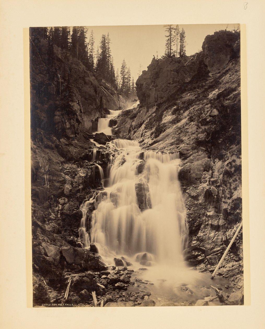 Little Fire Hole Falls by John K. Hillers