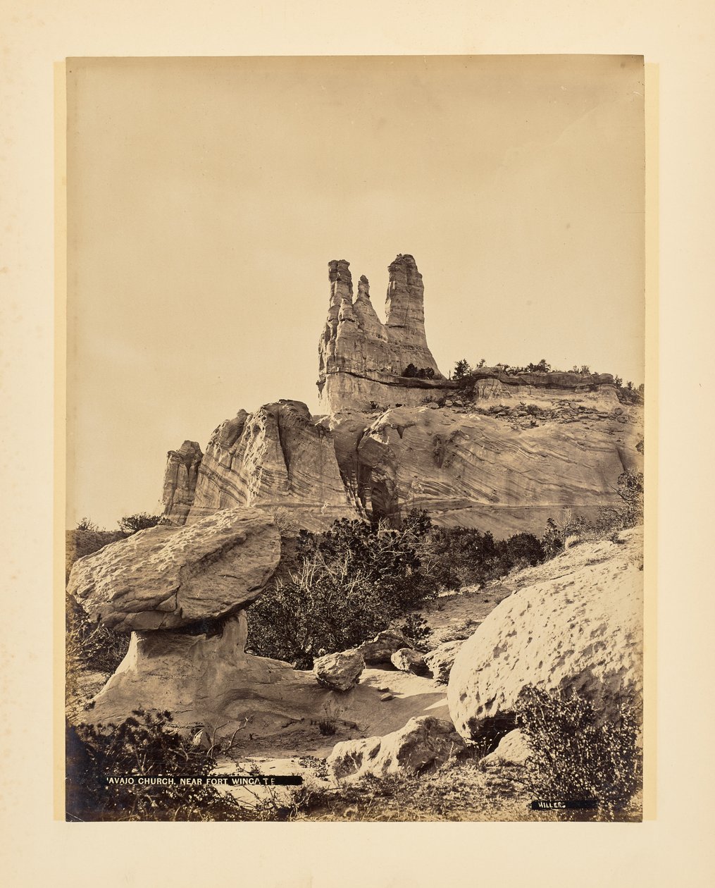 Navajo Church near Fort Wingate by John K. Hillers