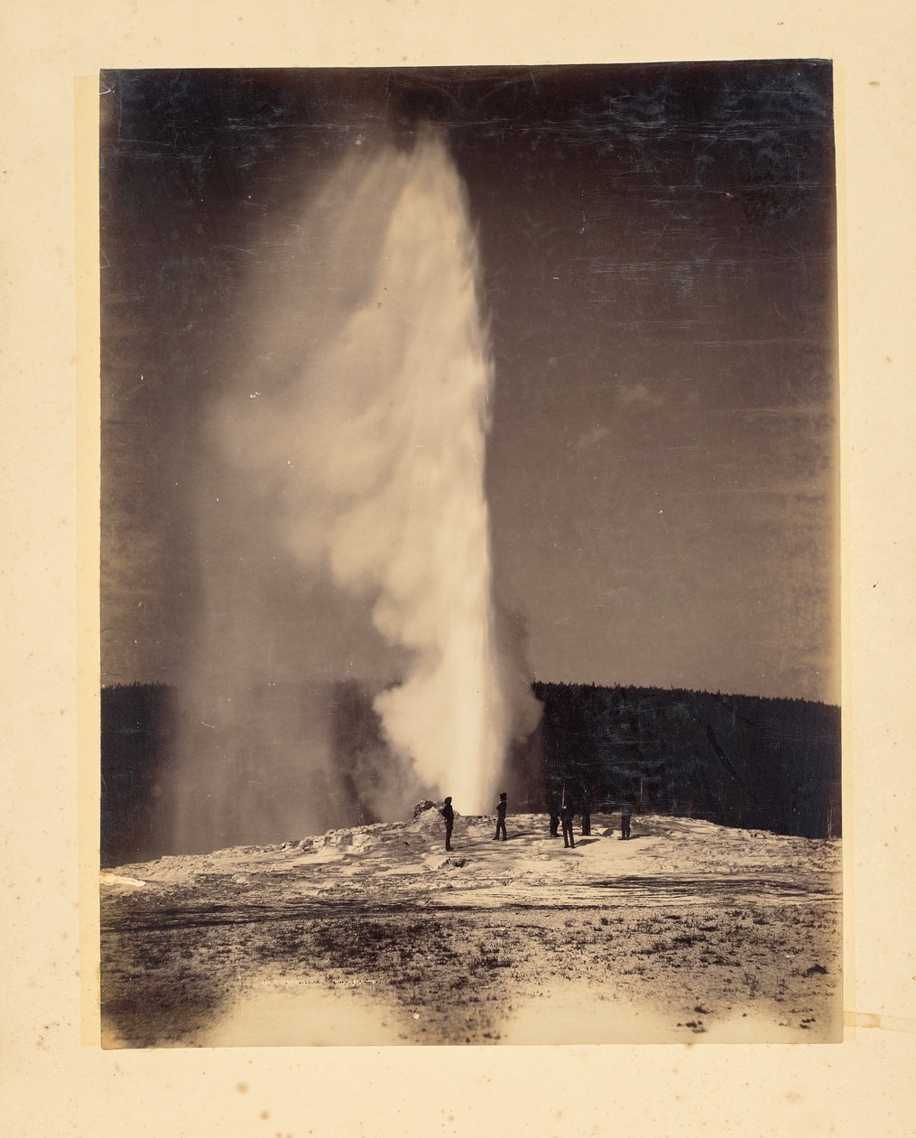 Old Faithful in Eruption by John K. Hillers