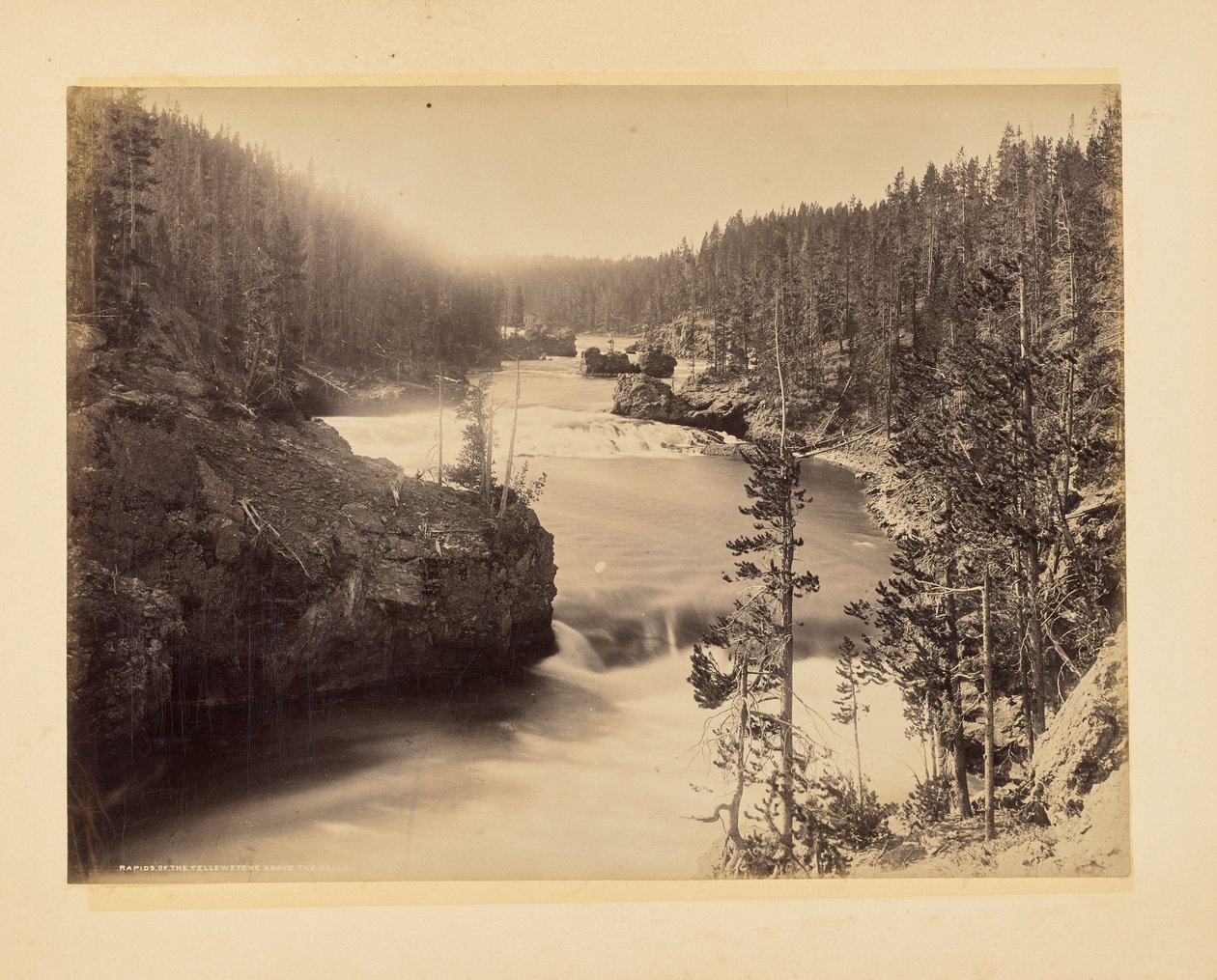 Rapids of the Yellowstone Above the Falls by John K. Hillers