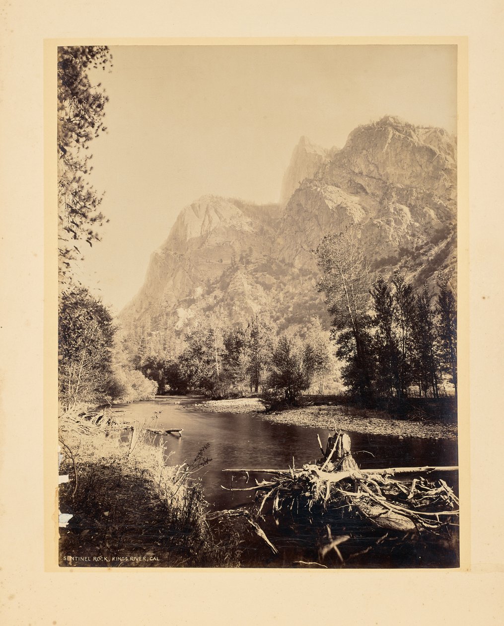 Sentinel Rock, Kings River, California by John K. Hillers