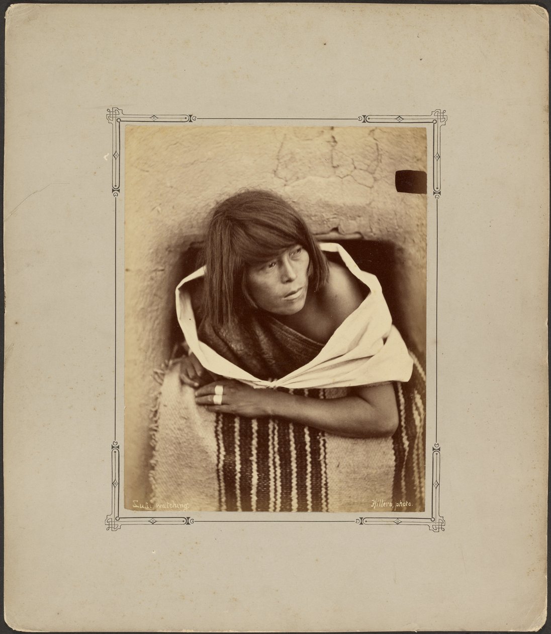 Zuni, watching by John K. Hillers