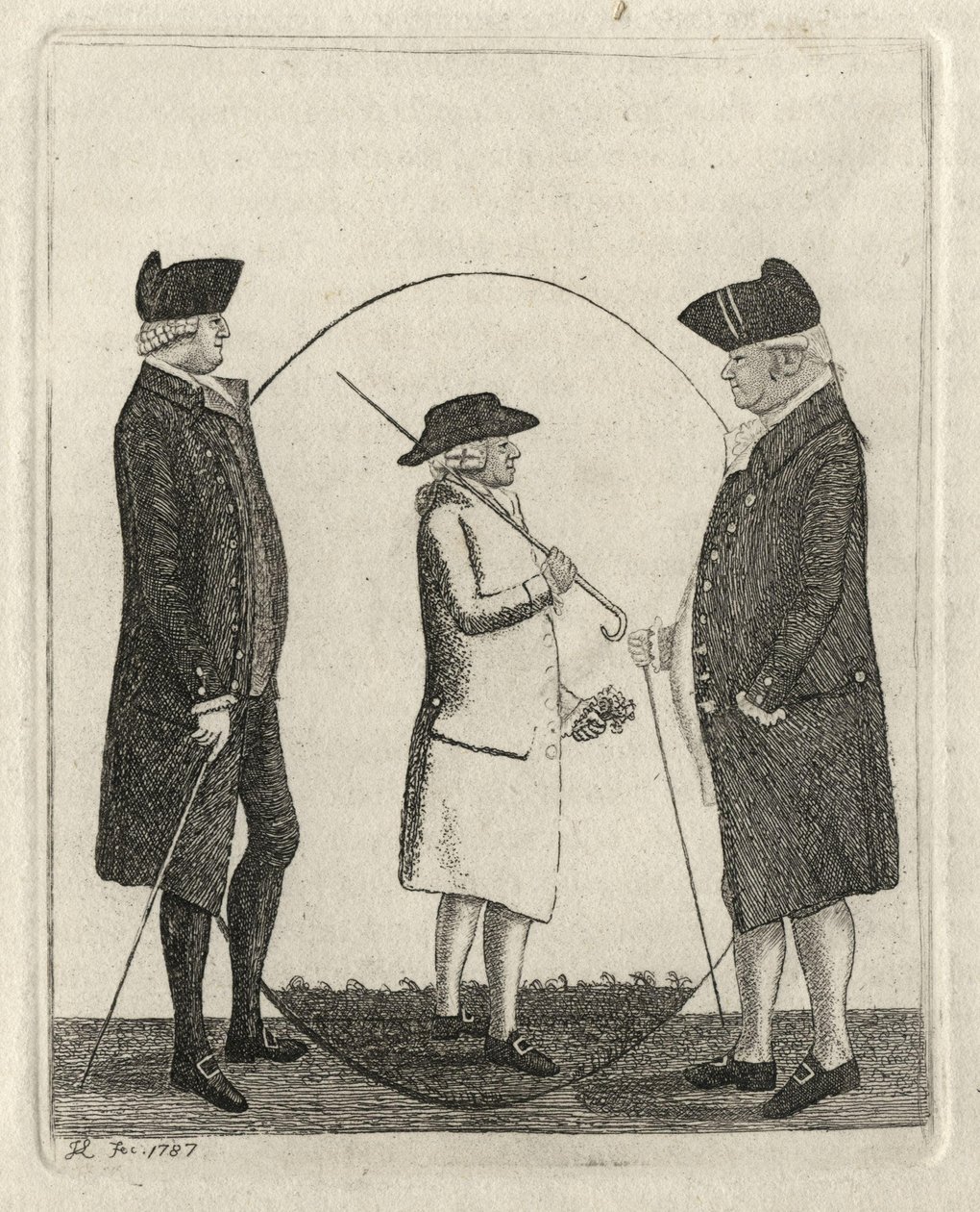 Alexander Gordon, Lord Rockville; Adam Smith; George Brown by John Kay