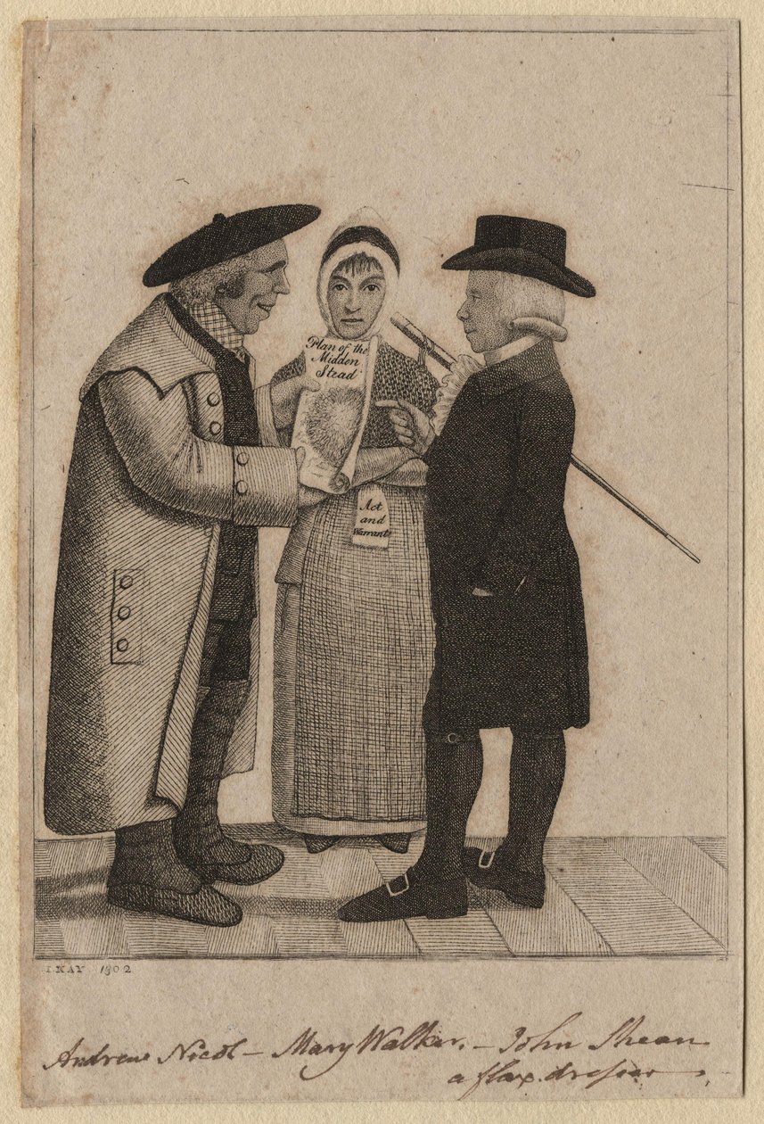 Andrew Nicol; Mary Walker; John Skene by John Kay