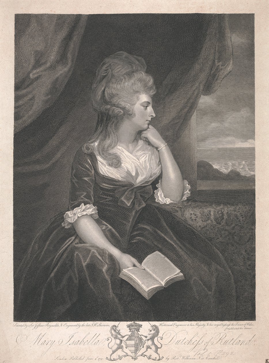 Mary Isabella Manners (née Somerset), Duchess of Rutland by John Keyse Sherwin