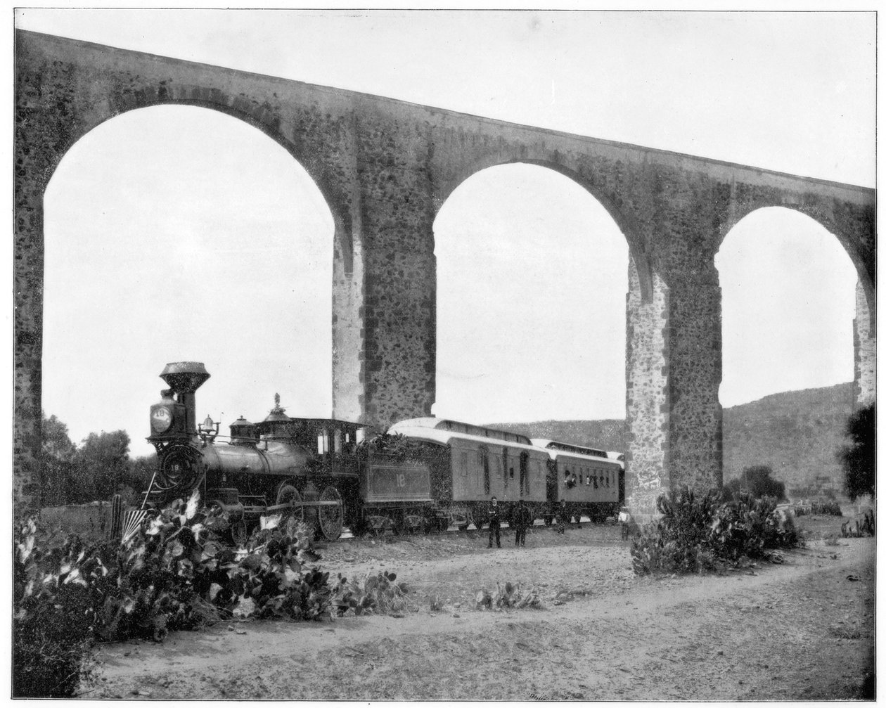 Aqueduct Near Queretaro, Mexico, Late 19th Century by John L. Stoddard
