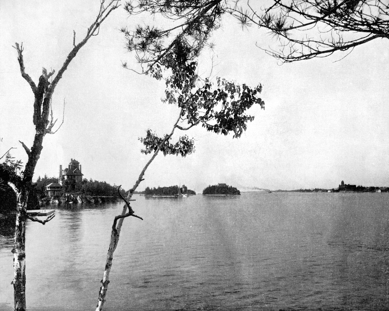 The Thousand Islands, St Lawrence River, Canada, 1893 by John L. Stoddard