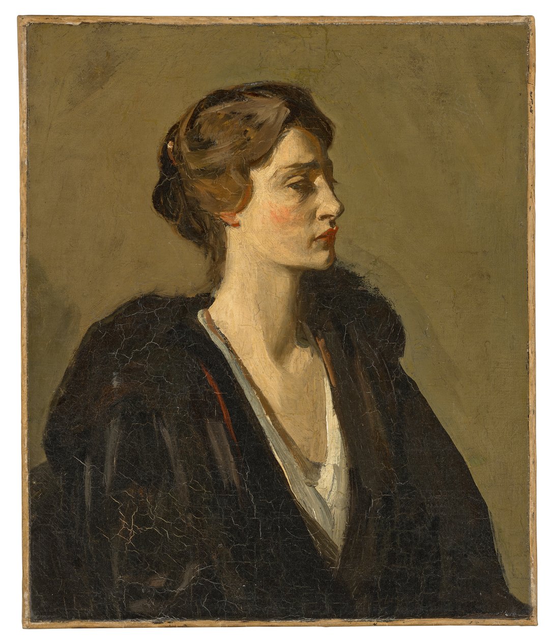 A Lady in Black (Lady Gwendeline Spencer-Churchill) by John Lavery