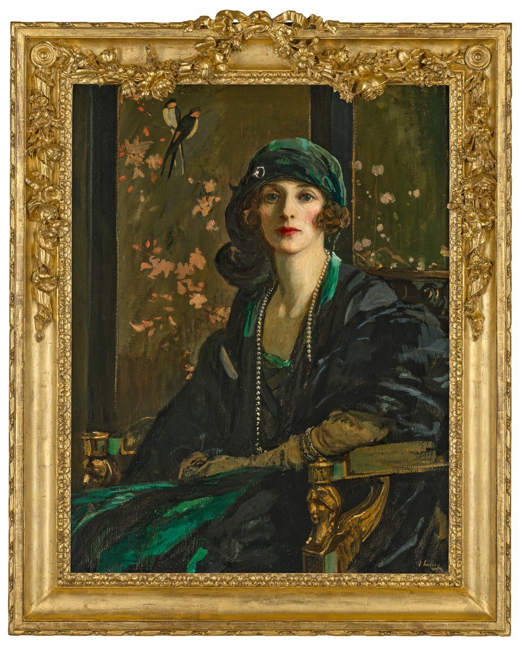 A Lady in Black and Green: Mrs Freda Dudley Ward by John Lavery
