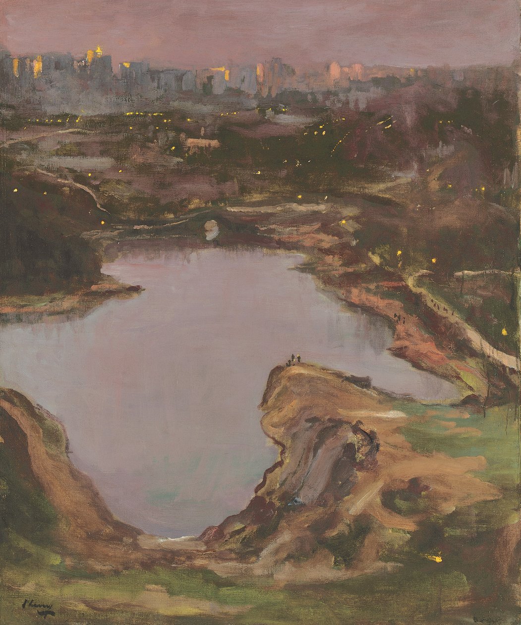Central Park, Evening by John Lavery