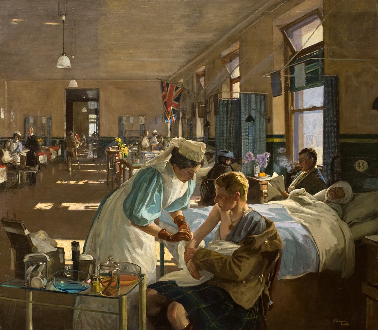 The First Wounded in London Hospital, August 1914 by John Lavery
