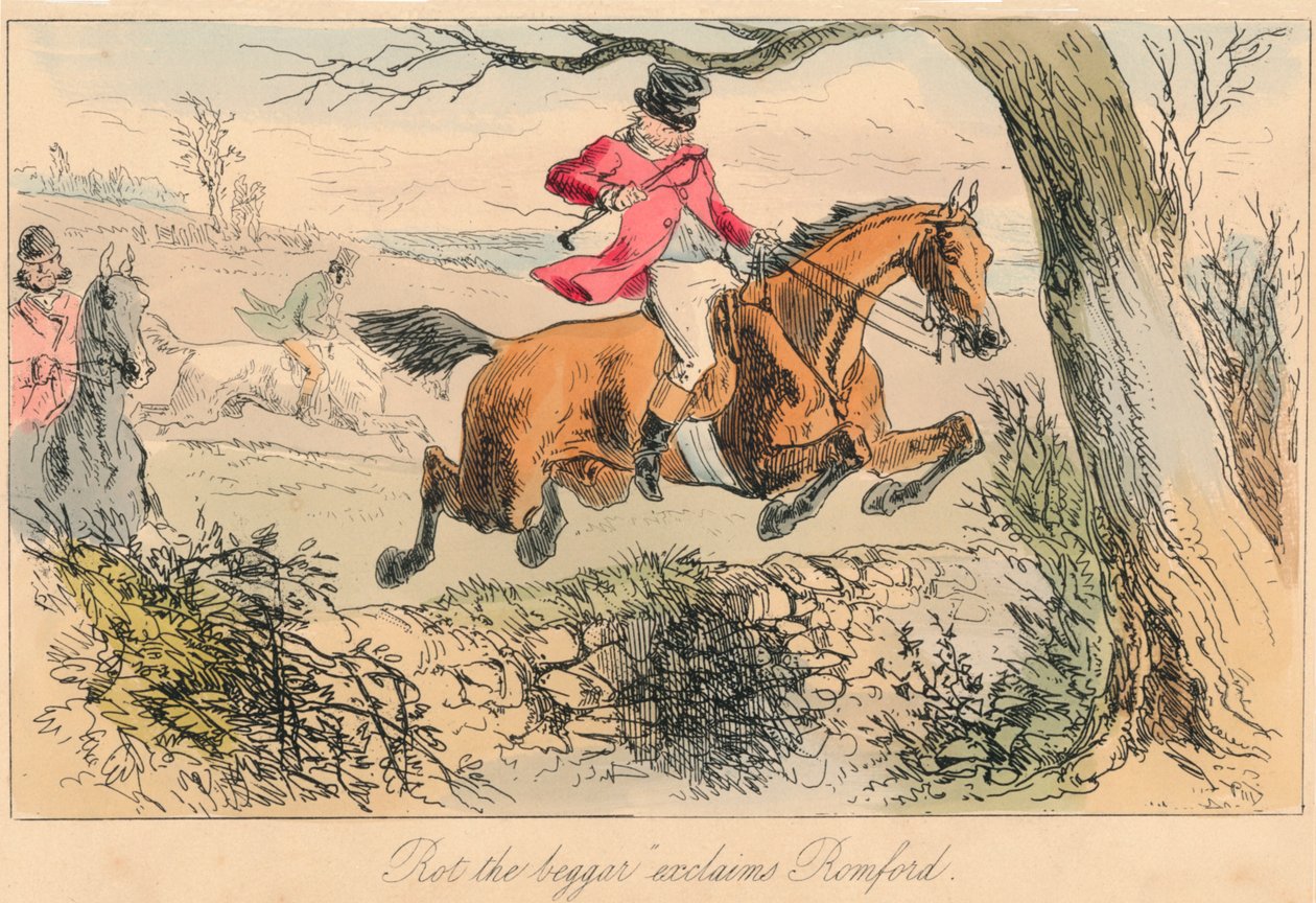 Rot the Beggar Exclaims Romford by John Leech, Hablot Knight Browne