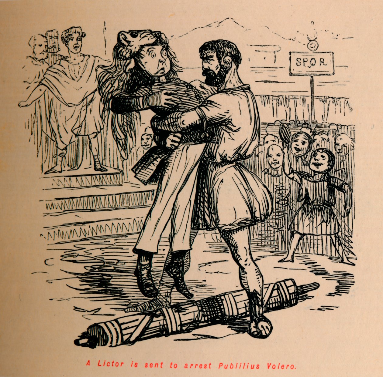 A Lictor is sent to arrest Publilius Volero, 1852 by John Leech