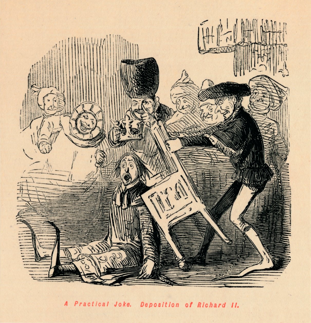 A Practical Joke. Deposition of Richard II by John Leech