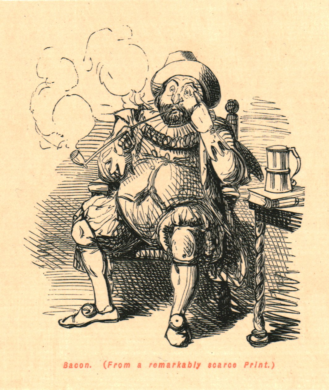 Bacon. From a Remarkably Scarce Print, 1897 by John Leech