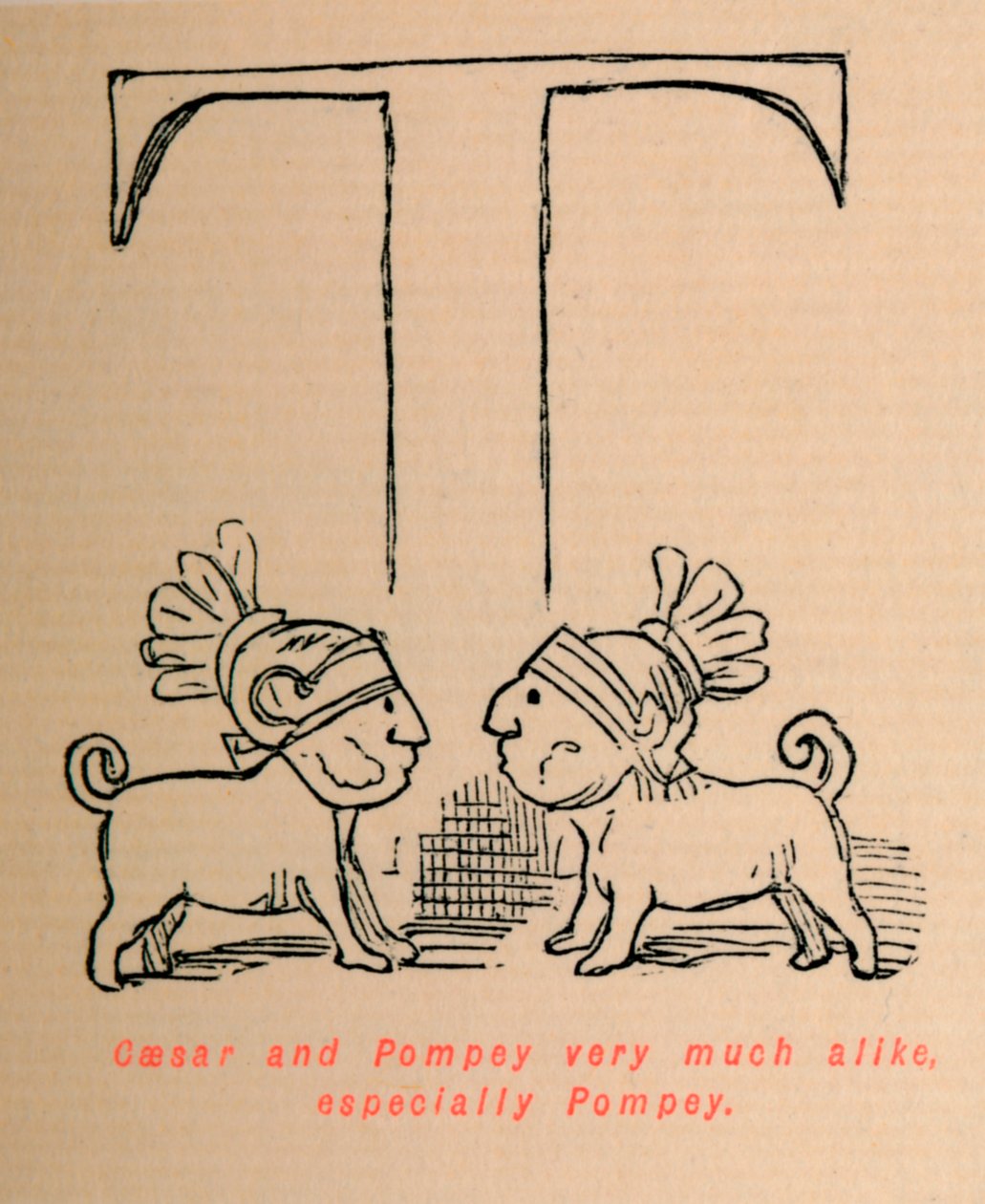 Caesar and Pompey very much alike especially Pompey by John Leech