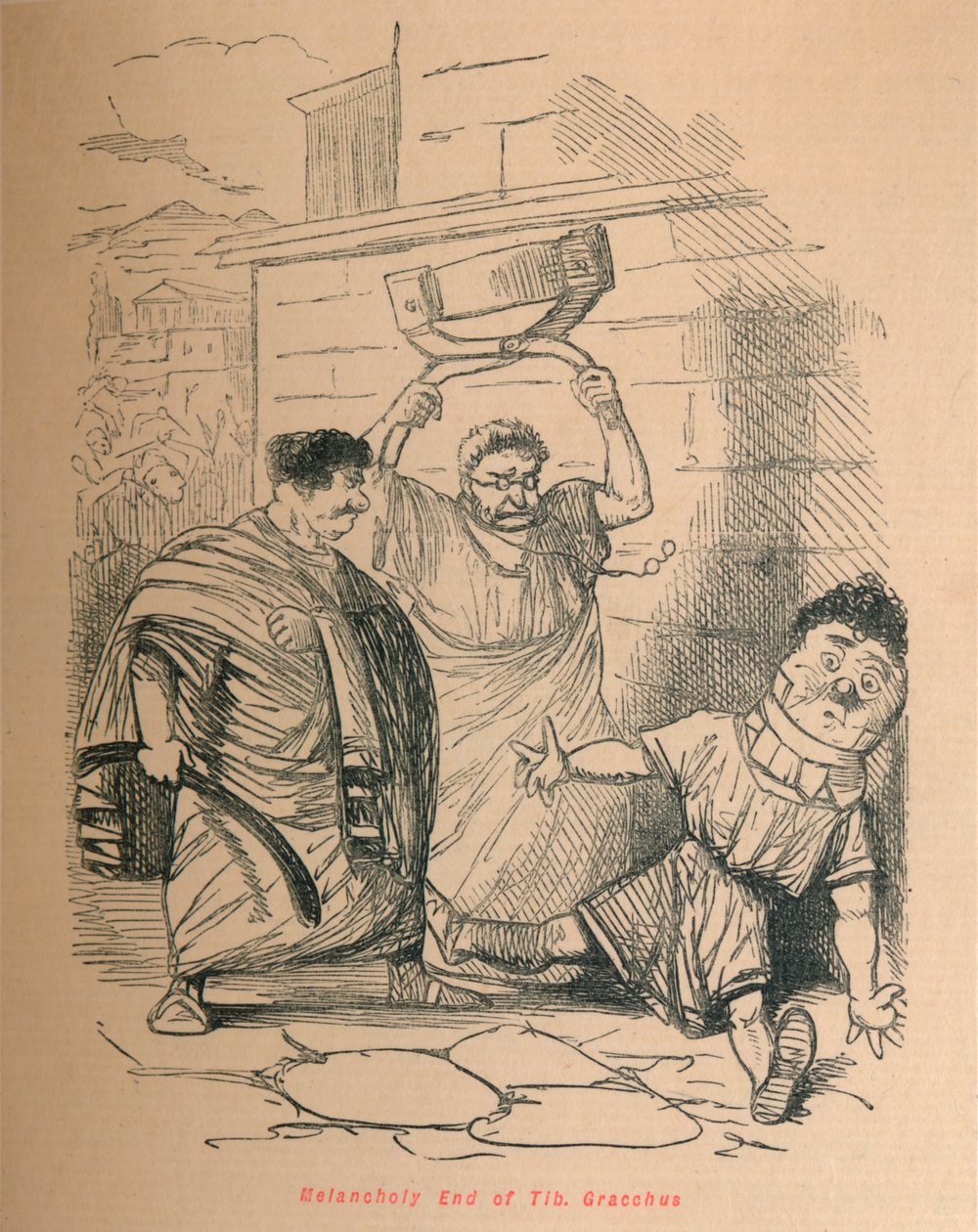 Melancholy End of Tib Gracchus by John Leech