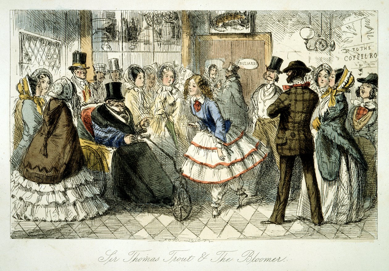 Taking the Waters at Handley Spa, 1845 by John Leech
