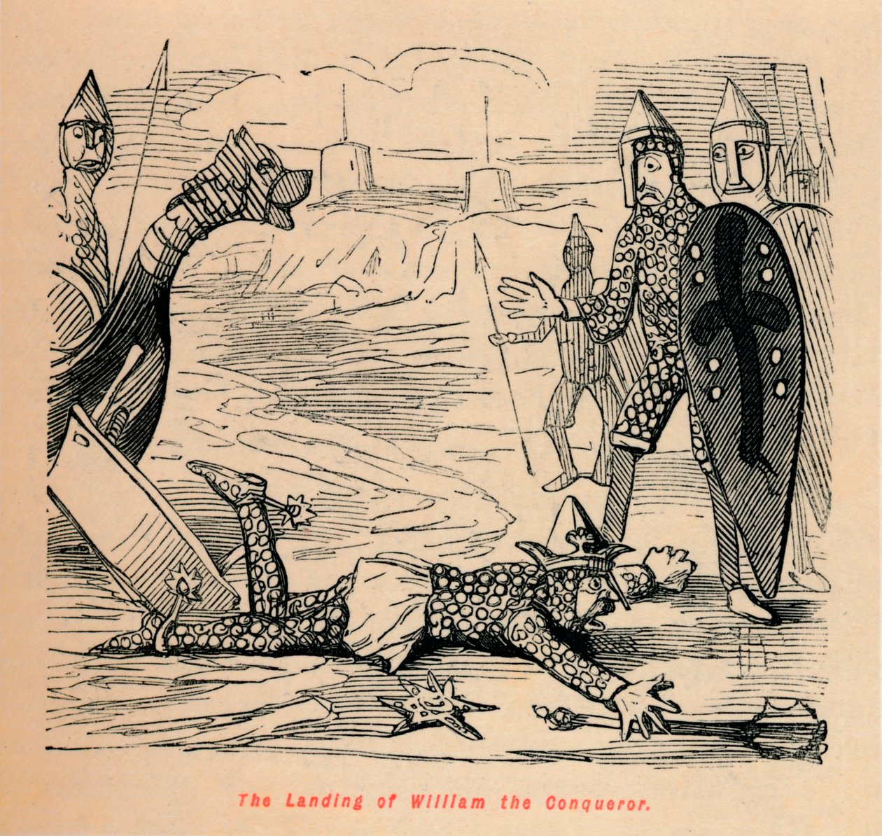 The Landing of William the Conqueror by John Leech