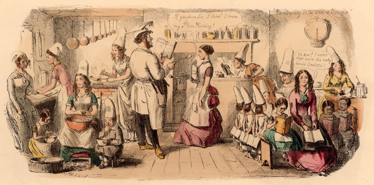 The Preparatory School for Young Ladies by John Leech