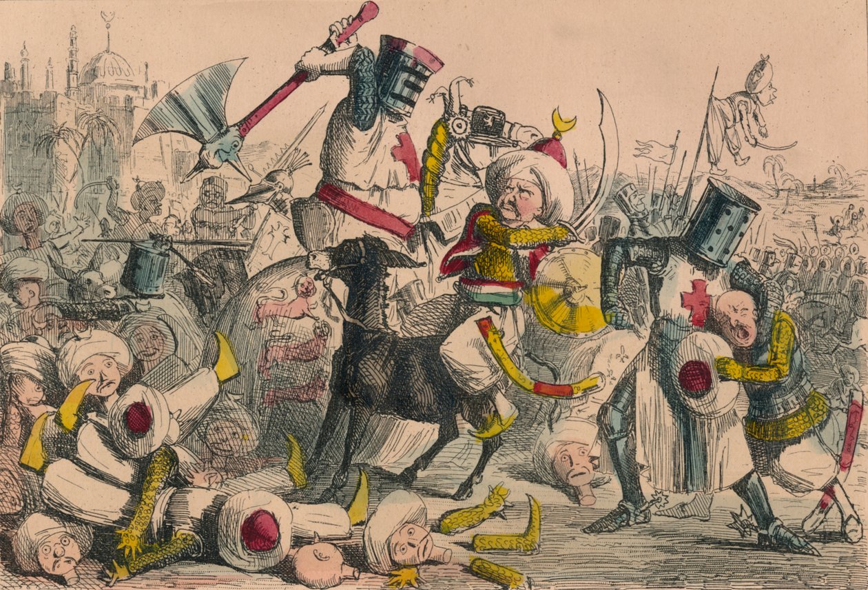 Terrific Combat Between Richard Coeur de Lion and Saladin by John Leech and Gilbert Abbott A Beckett
