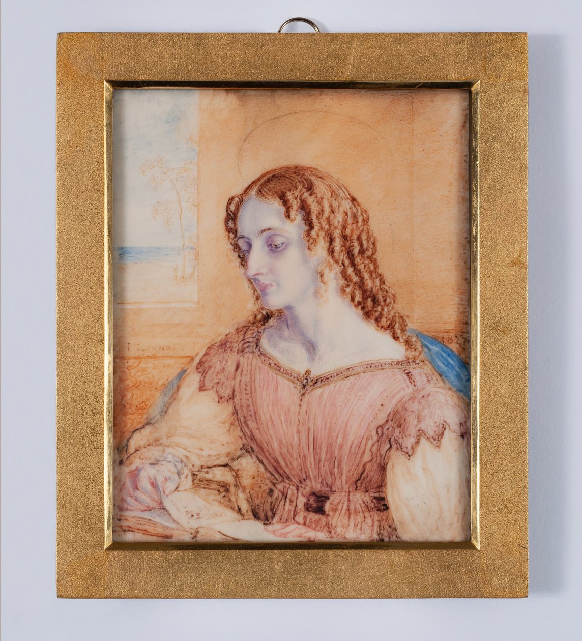 Young Woman with Golden Halo by John Linnell