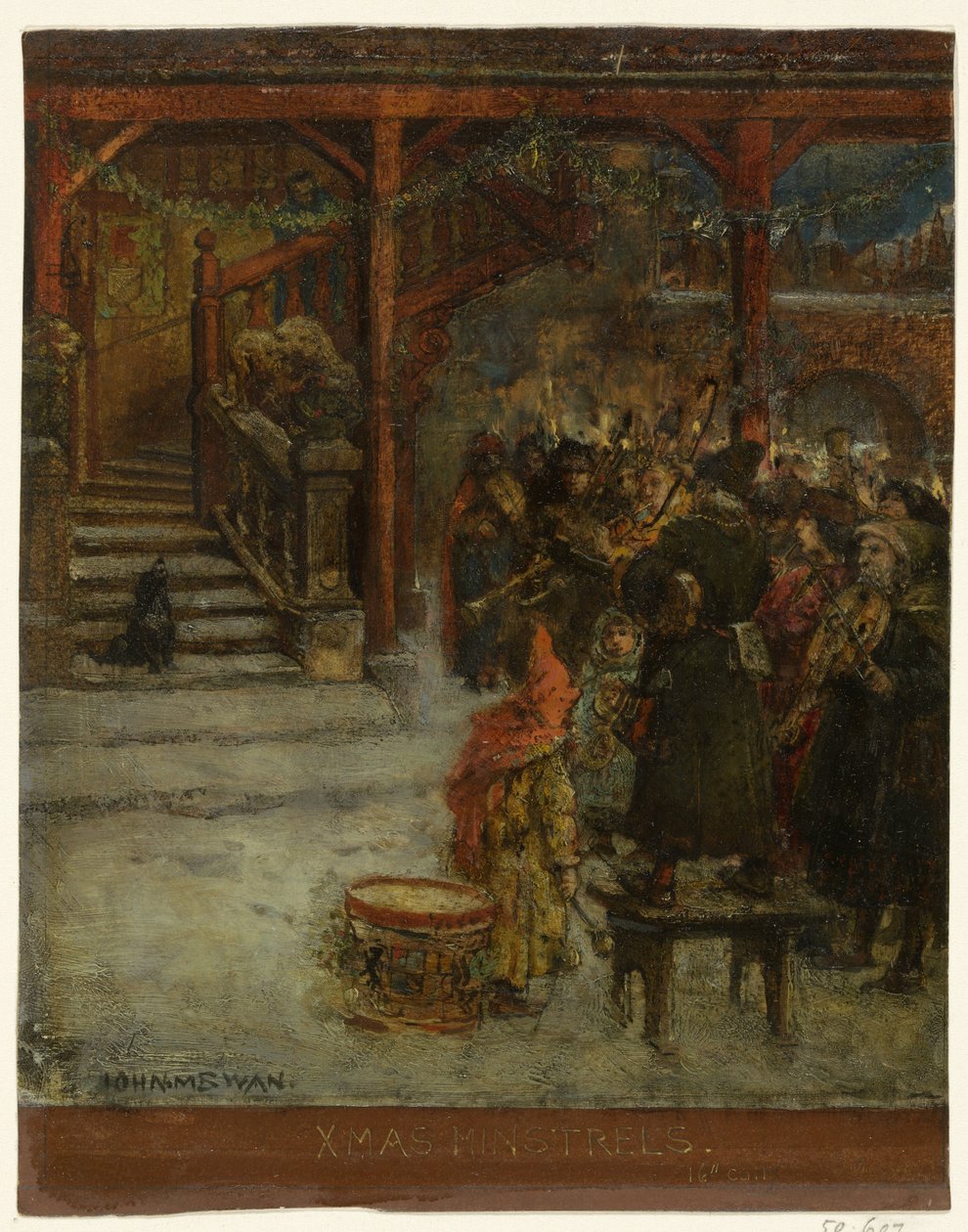 Group of Singing and Music-Making Figures by John Macallan Swan