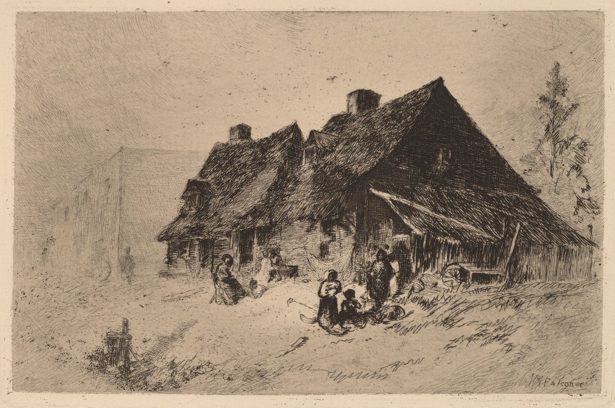 Slave Huts at Wilmington by John Mackie Falconer