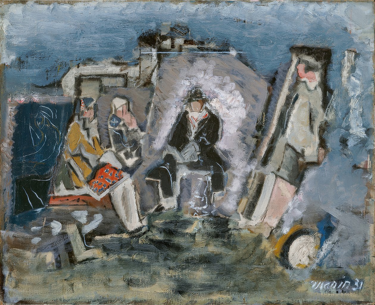 Figures in a Waiting Room by John Marin