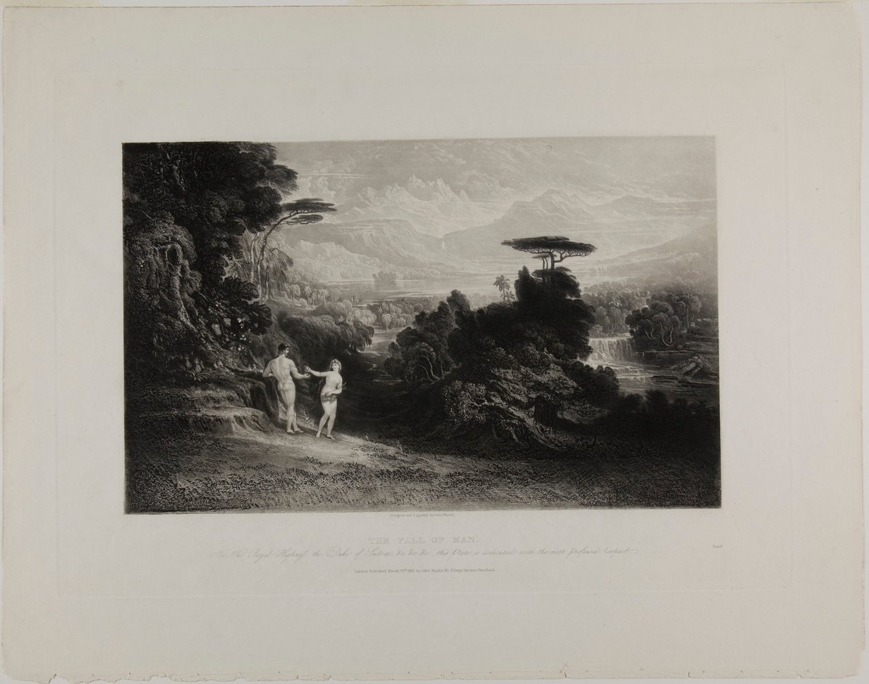 The Fall of Man, from Illustrations of the Bible by John Martin