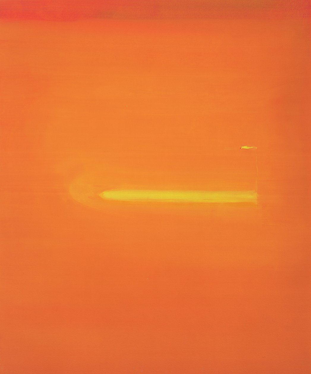 Orange Interior with Figure by John Miller