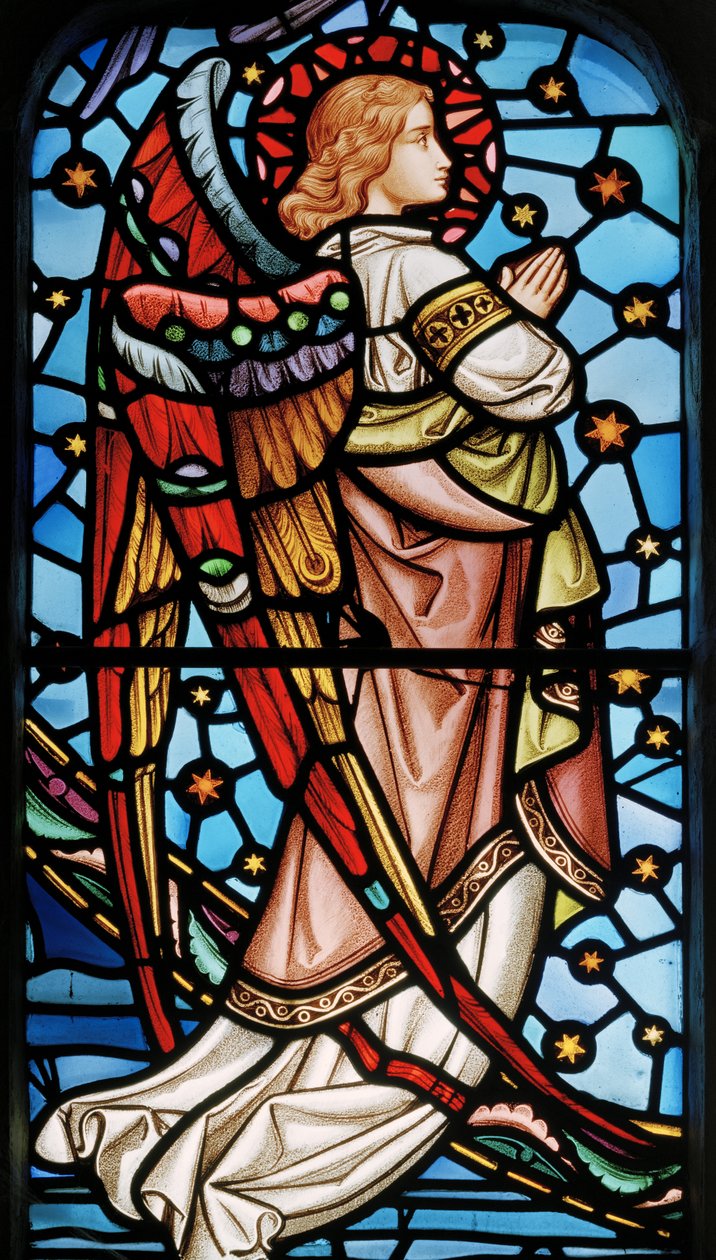 Angel from Christ in Majesty with Saints by John Millner Allen