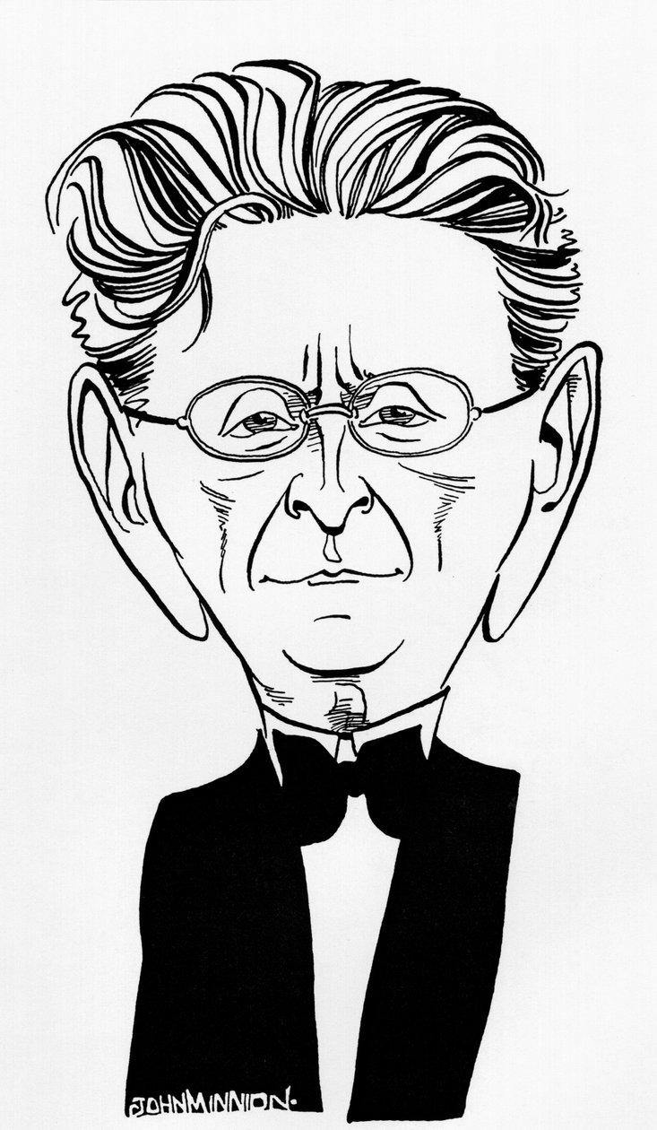 Alexander von Zemlinsky - caricature by John Minnion