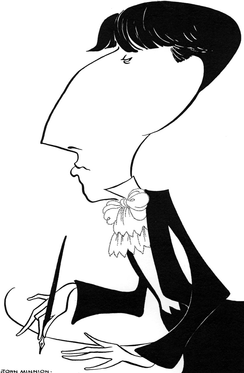 Aubrey Beardsley - caricature by John Minnion