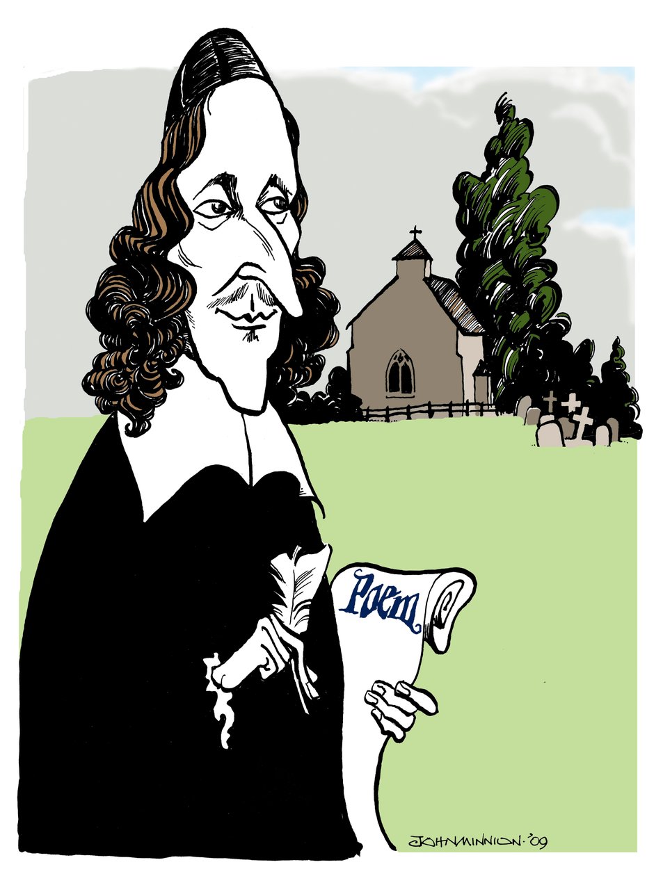 George Herbert - Welsh poet, orator, Anglican priest by John Minnion