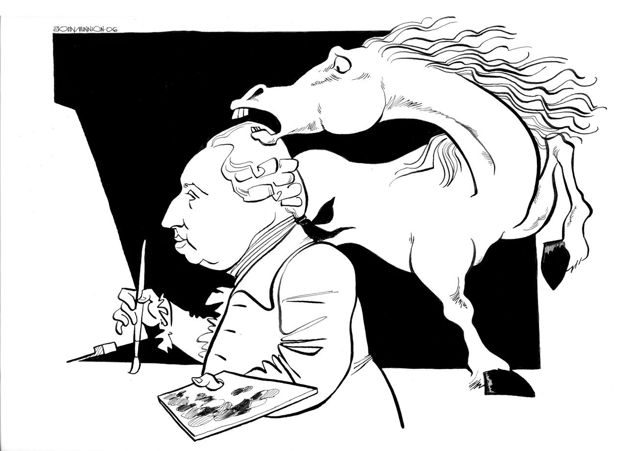 George Stubbs - caricature by John Minnion