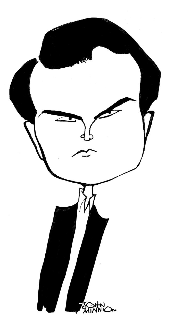Jimmy Carr - caricature by John Minnion by John Minnion