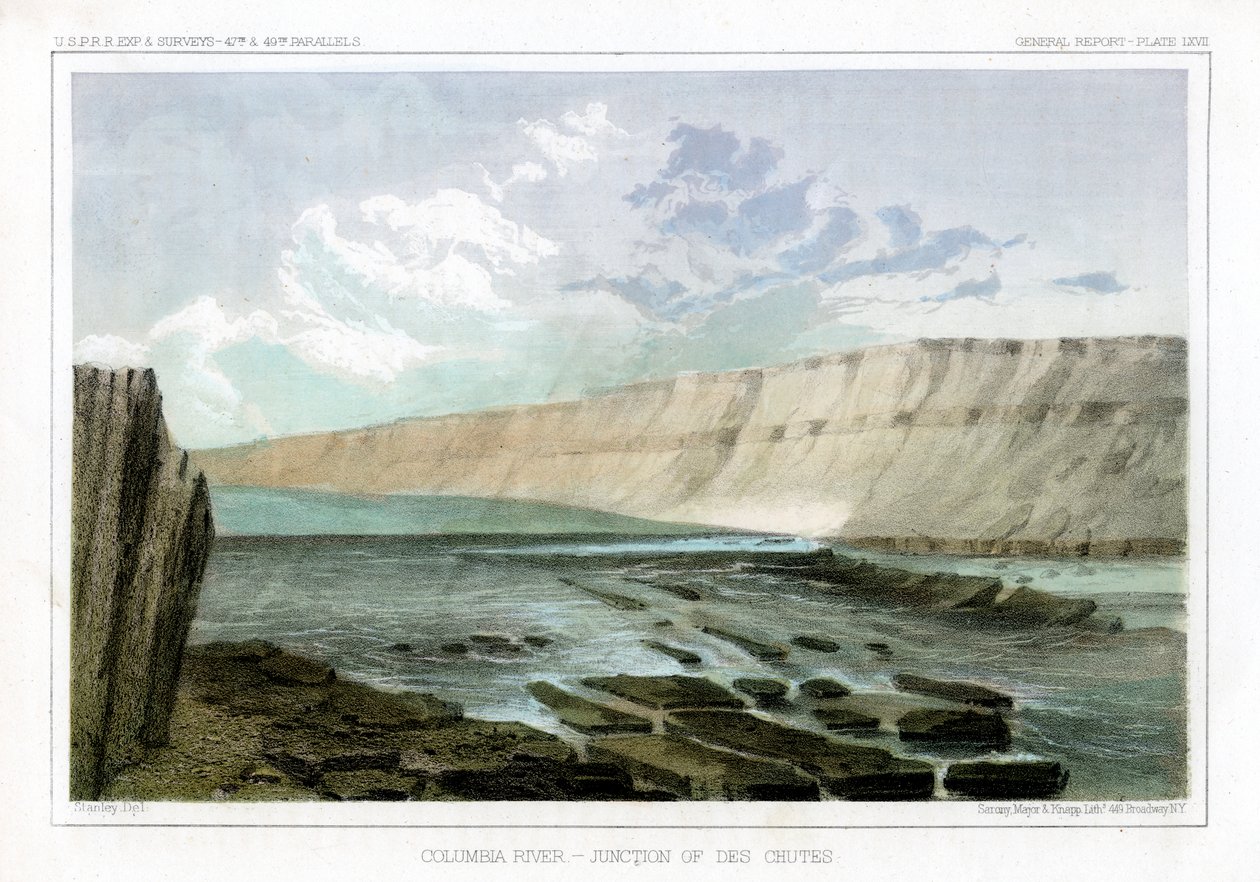 Columbia River, Junction of the Des Chutes by John Mix Stanley