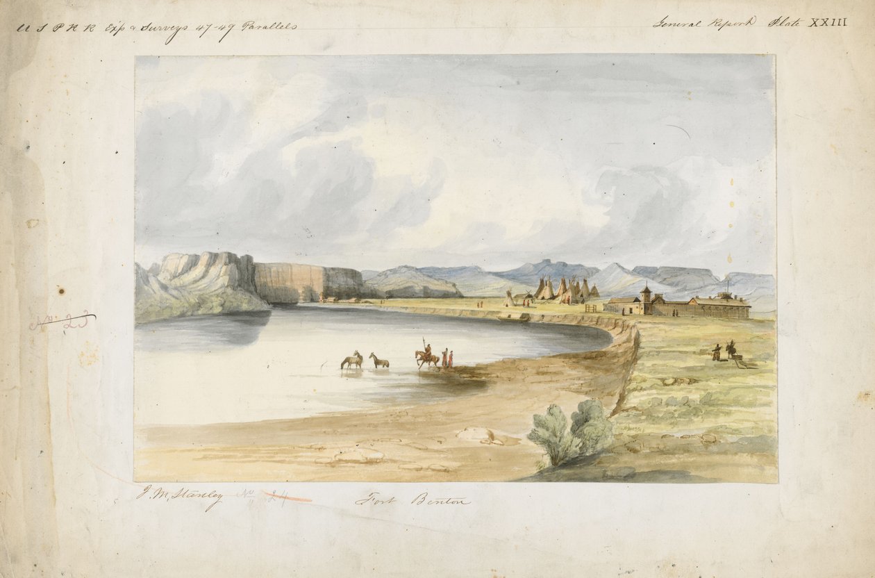 Fort Benton by John Mix Stanley