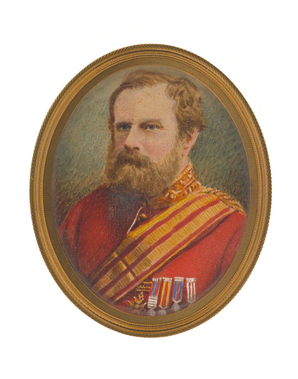 Lieutenant-General David Pott (1812-1881) in staff uniform by John Moffat