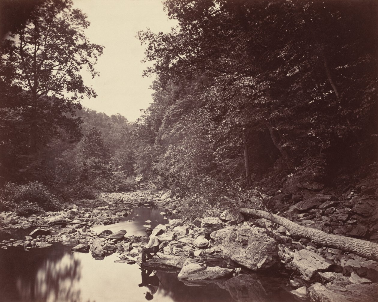 The Wissahickon Creek near Philadelphia by John Moran
