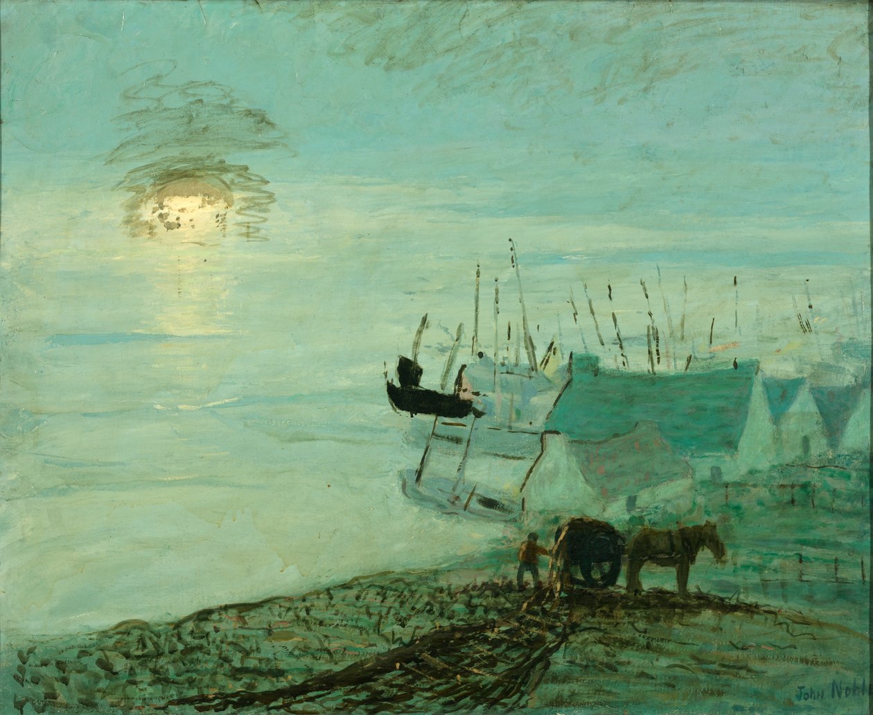 Beach Scene, ca. 1910 by John Noble