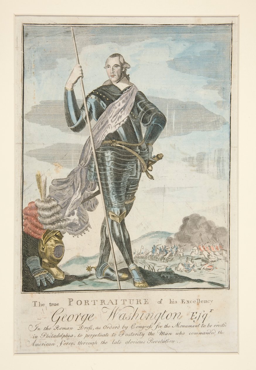 The True Portraiture of His Excellency George Washington in the Roman Dress by John Norman