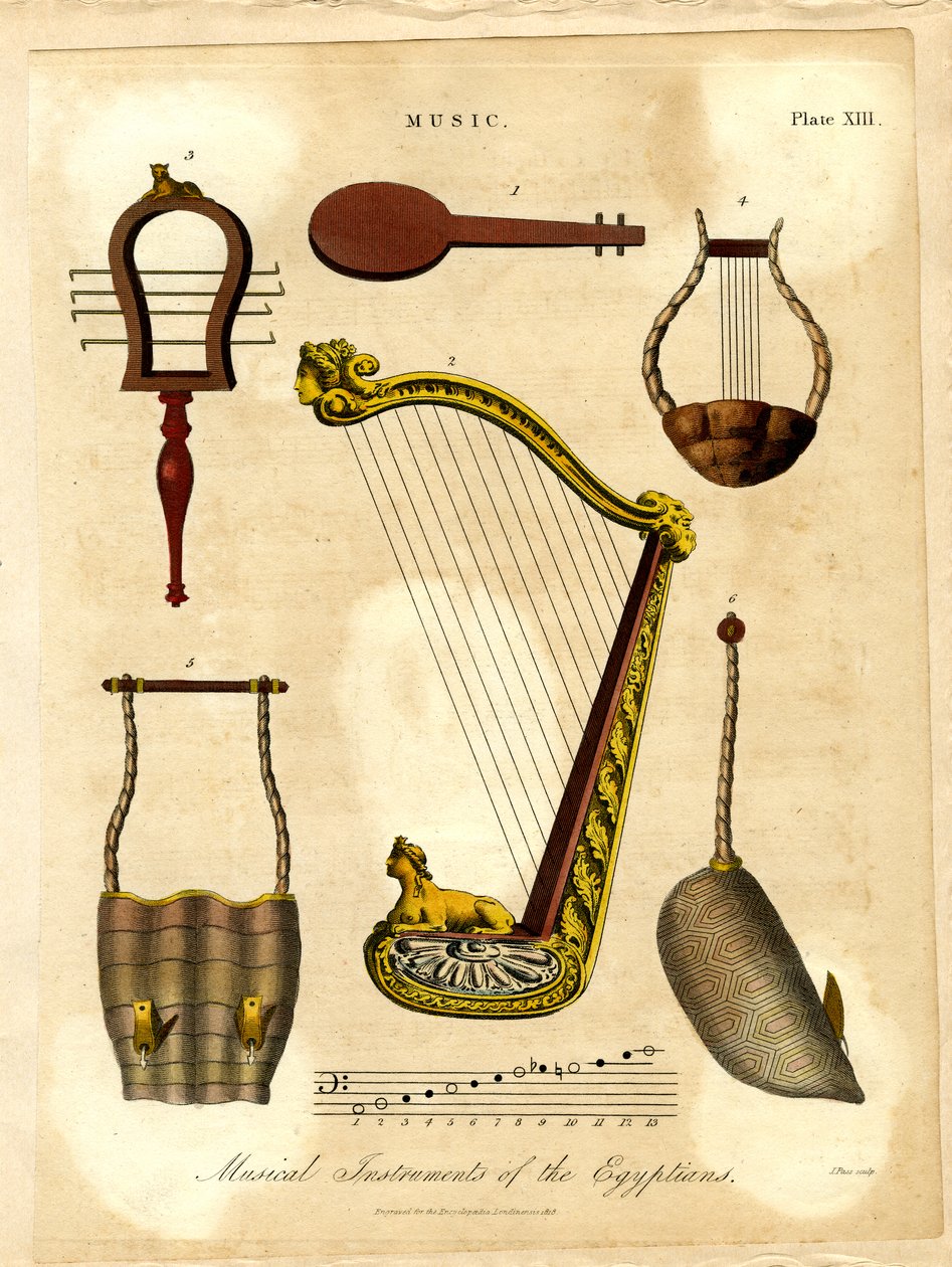 Musical Instruments of the Egyptians by John Pass