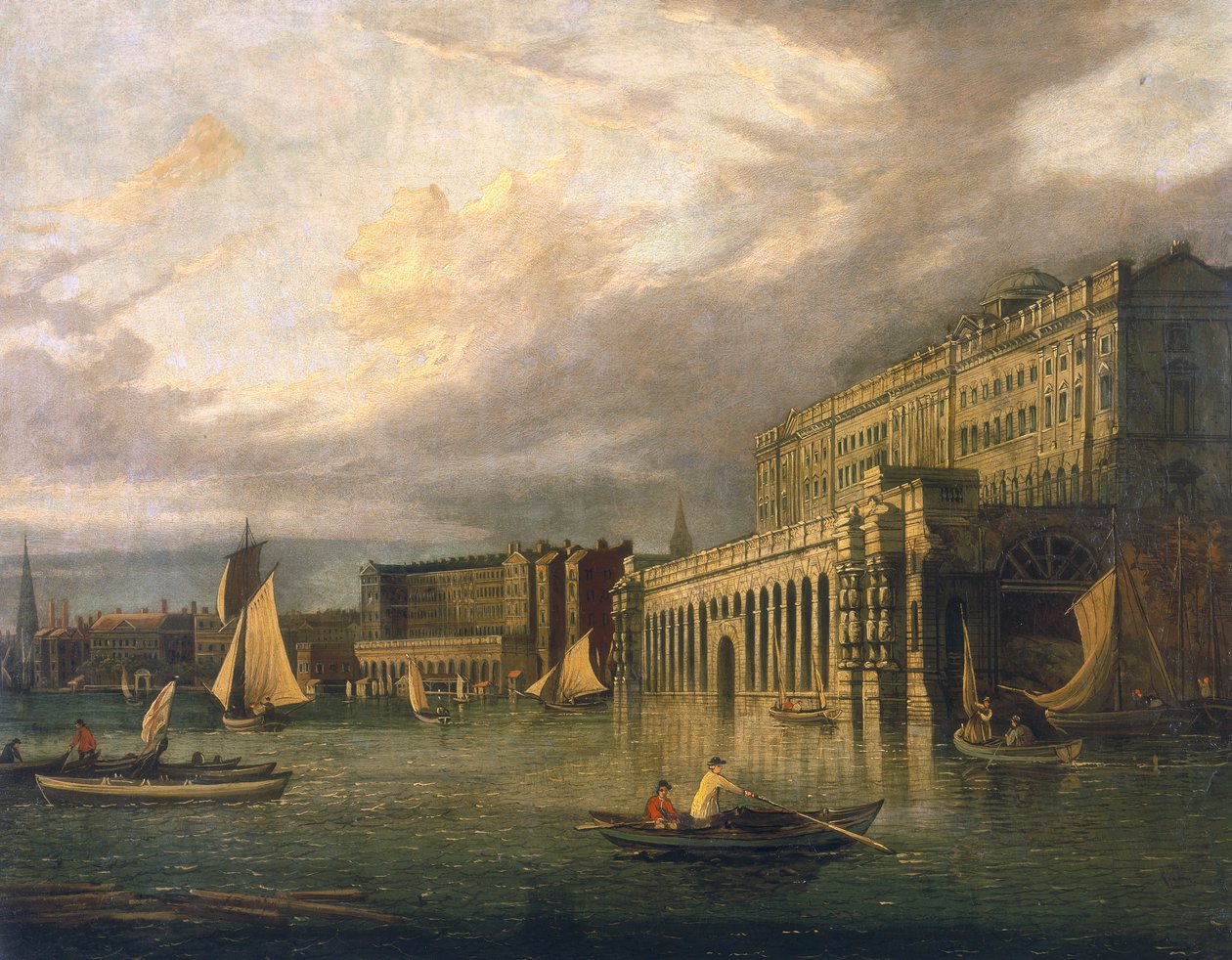 Somerset House and the Adelphi from the River by John Paul