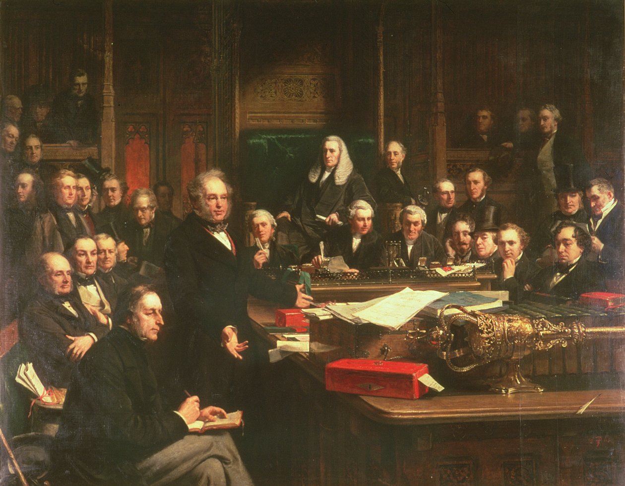Lord Palmerston Addressing the House of Commons During the Debates on the Treaty of France in February 1860, 1863 by John Phillip